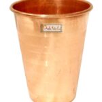 Prisha India Craft Pure Copper Glass Tumbler Luxury Design, Drinkware & Serveware | Capacity 350 ML