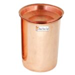 Prisha India Craft Pure Copper Glass Tumbler, Capacity 320 ML